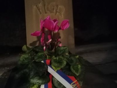 Polaganje cvetja OE Goriška  
