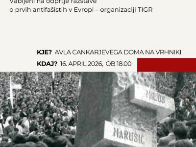 Razstava o antifašizmu na Vrhniki - Vabilo 